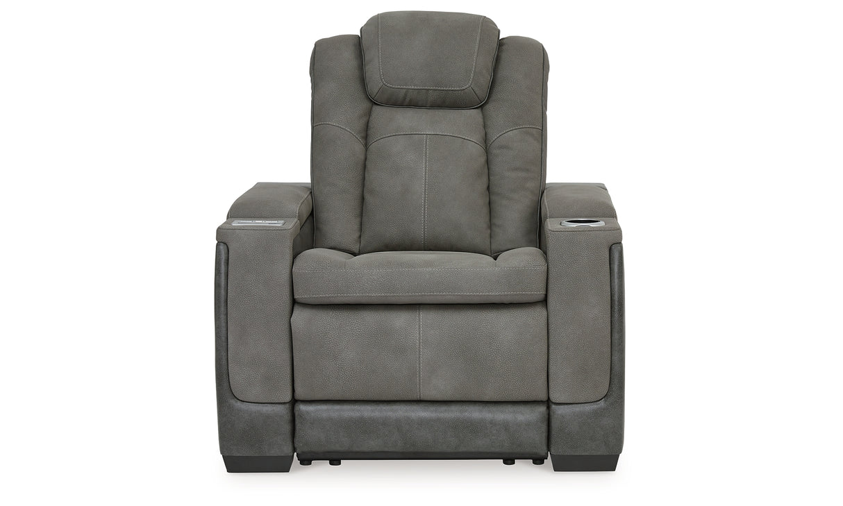 Next-Gen DuraPella Slate Power Recliner from Ashley - Luna Furniture