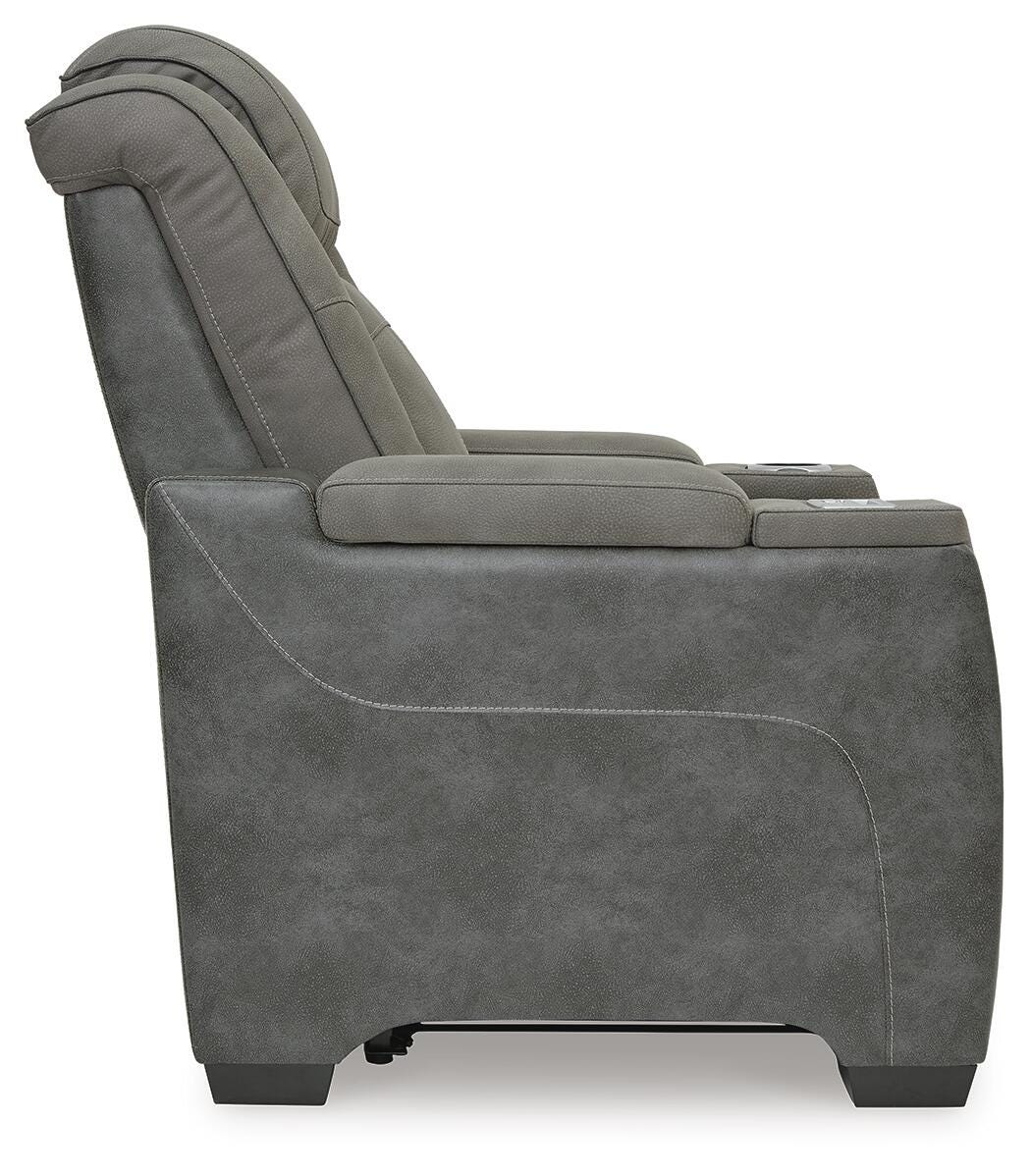Next-Gen Durapella Slate Power Reclining Sofa and Power Recliner from Ashley - Luna Furniture