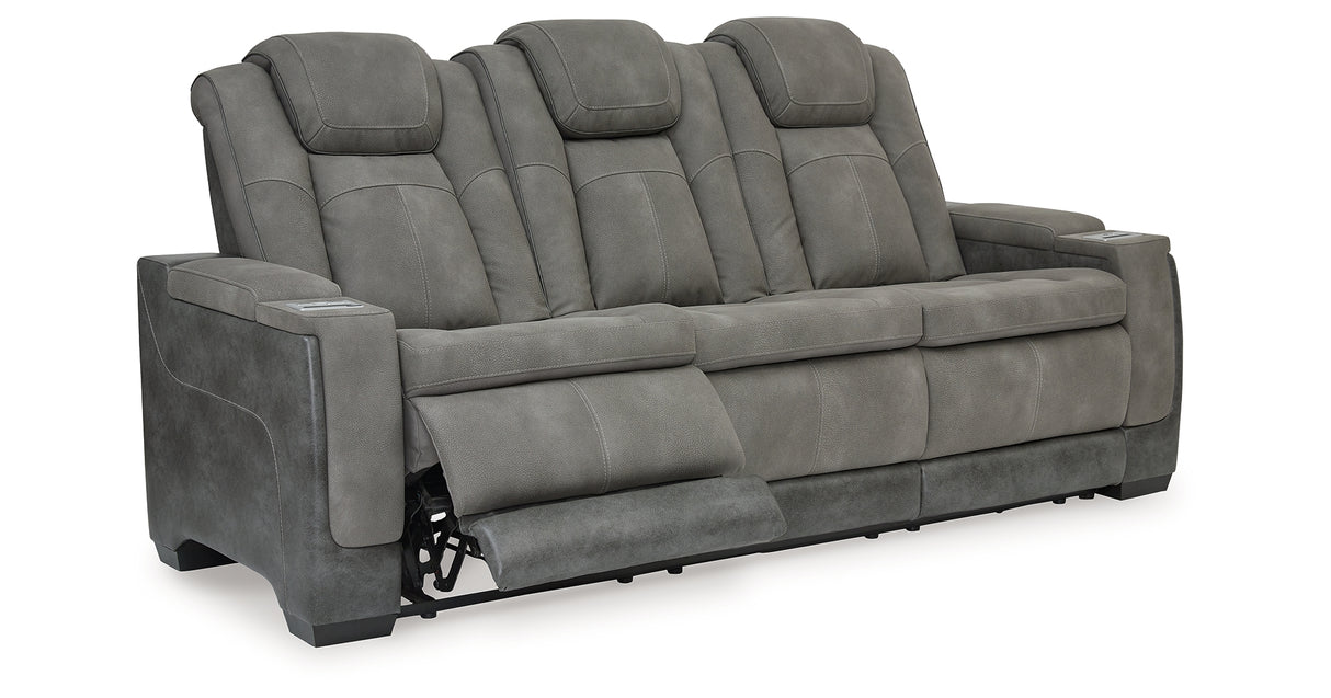 Next-Gen DuraPella Slate Power Reclining Sofa from Ashley - Luna Furniture