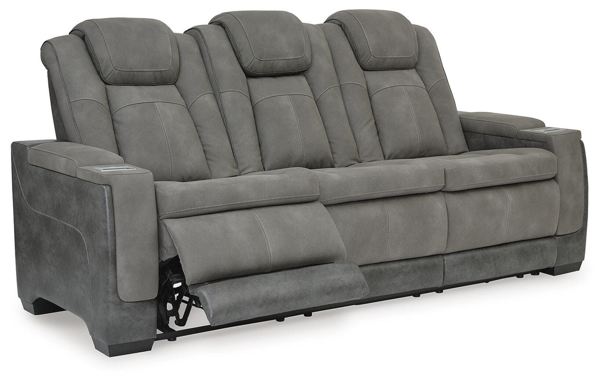 Next-Gen DuraPella Slate Power Reclining Sofa from Ashley Furniture - Luna Furniture