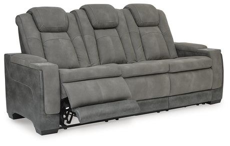 Next-Gen Durapella Slate Power Reclining Sofa and Power Recliner from Ashley Furniture - Luna Furniture