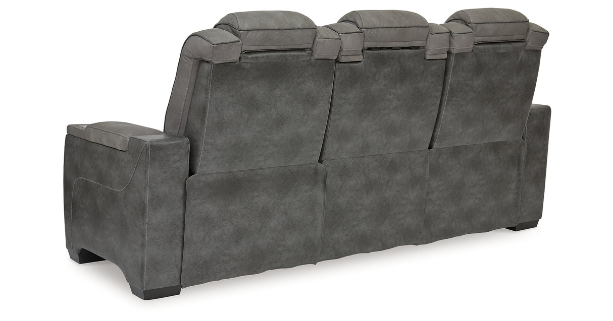 Next-Gen DuraPella Slate Power Reclining Sofa from Ashley - Luna Furniture