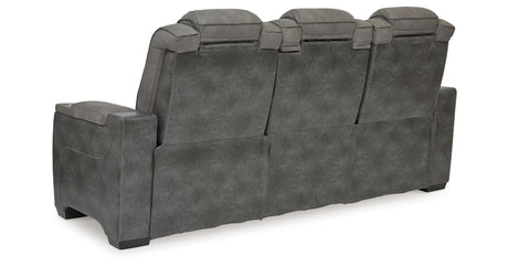 Next-Gen DuraPella Slate Power Reclining Sofa from Ashley - Luna Furniture