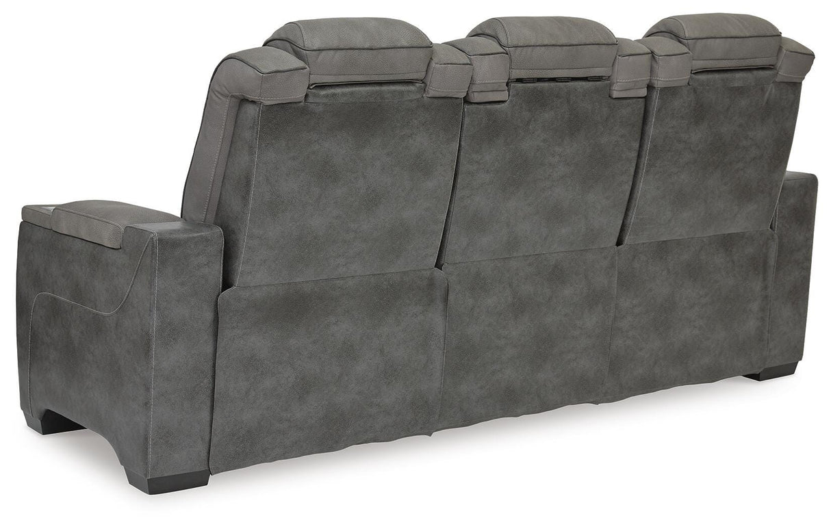 Next-Gen DuraPella Slate Power Reclining Sofa from Ashley Furniture - Luna Furniture
