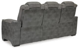 Next-Gen DuraPella Slate Power Reclining Sofa from Ashley Furniture - Luna Furniture