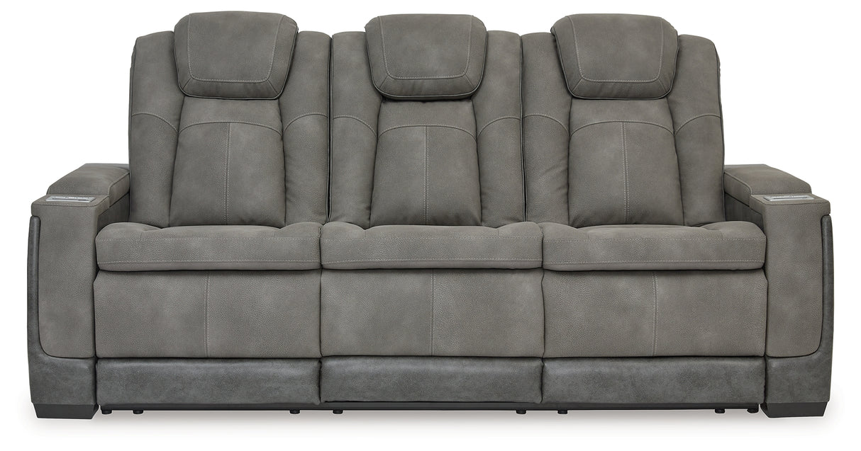 Next-Gen DuraPella Slate Power Reclining Sofa from Ashley - Luna Furniture
