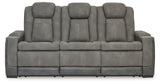 Next-Gen DuraPella Slate Power Reclining Sofa from Ashley - Luna Furniture