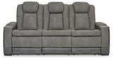 Next-Gen Durapella Slate Power Reclining Sofa and Power Recliner from Ashley - Luna Furniture