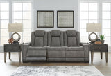 Next-Gen Durapella Slate Power Reclining Sofa and Power Recliner from Ashley - Luna Furniture