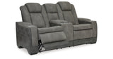 Next-Gen DuraPella Slate Power Reclining Loveseat with Console from Ashley - Luna Furniture