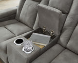 Next-Gen DuraPella Slate Power Reclining Sofa, Loveseat and Recliner from Ashley - Luna Furniture