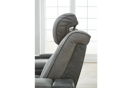 Next-Gen DuraPella Slate Power Reclining Sofa, Loveseat and Recliner from Ashley Furniture - Luna Furniture