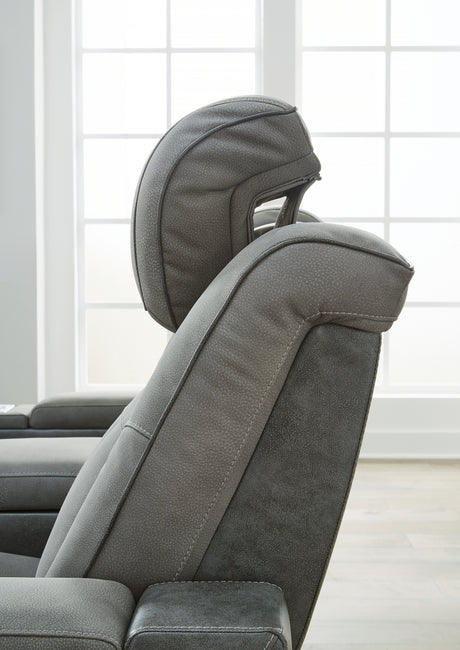 Next-Gen DuraPella Slate Power Reclining Sofa and Loveseat from Ashley Furniture - Luna Furniture