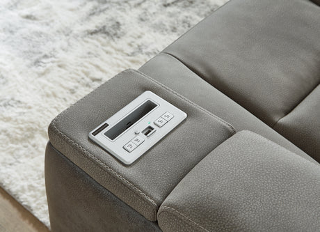 Next-Gen DuraPella Slate Power Reclining Sofa and Loveseat from Ashley Furniture - Luna Furniture