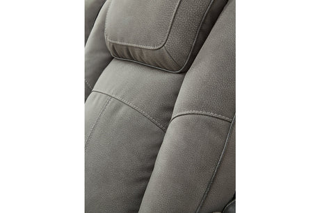 Next-Gen DuraPella Slate Power Reclining Sofa and Loveseat from Ashley Furniture - Luna Furniture
