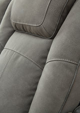 Next-Gen DuraPella Slate Power Reclining Loveseat with Console from Ashley - Luna Furniture