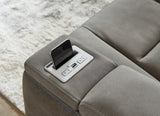 Next-Gen DuraPella Slate Power Recliner from Ashley - Luna Furniture