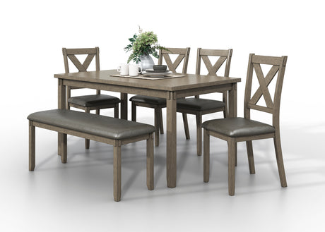 Holders Gray 6-Piece Dining Set from Homelegance - Luna Furniture