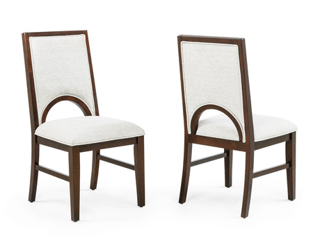 Hamil Brown/Beige Dining Side Chair, Set of 2 from Crown Mark - Luna Furniture