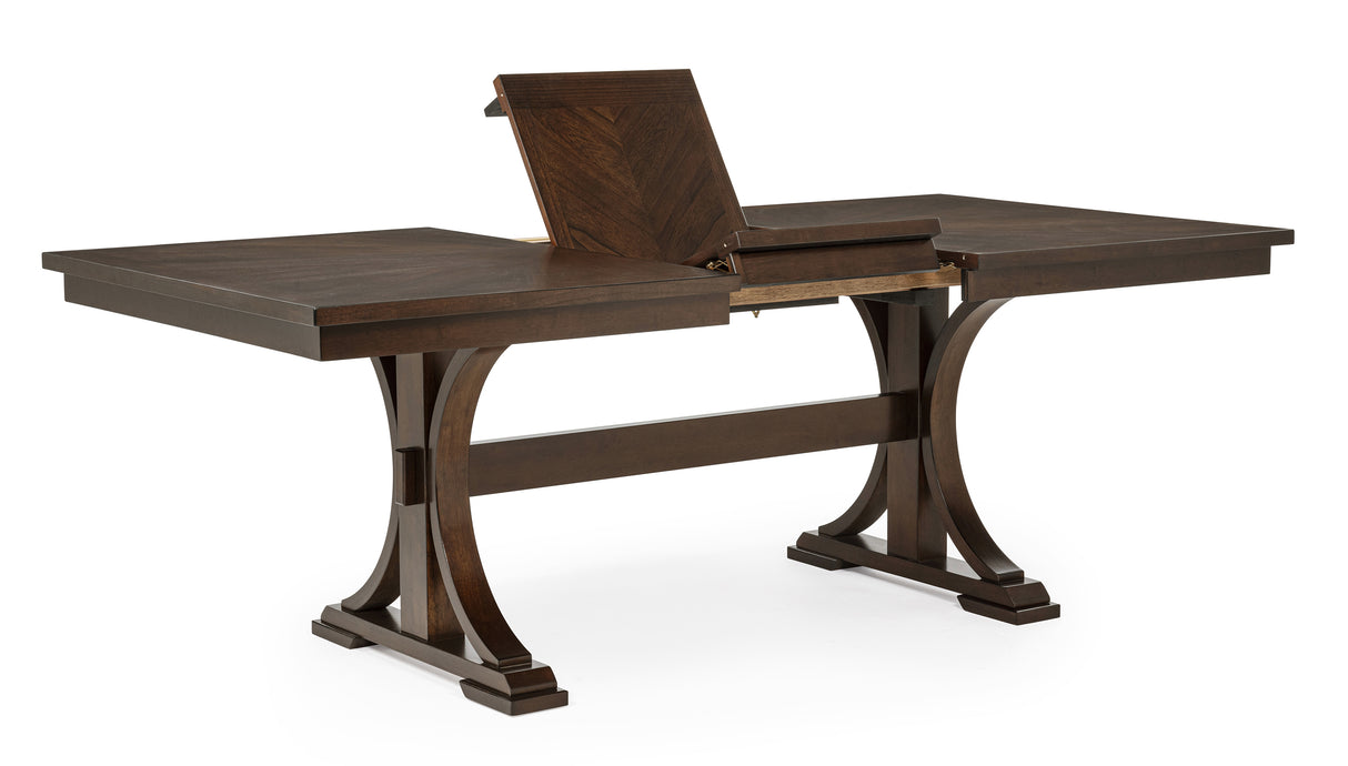 Hamil Brown Extendable Dining Table with 18" Butterfly Leaf from Crown Mark - Luna Furniture