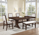 Hamil Brown Extendable Dining Table with 18" Butterfly Leaf from Crown Mark - Luna Furniture