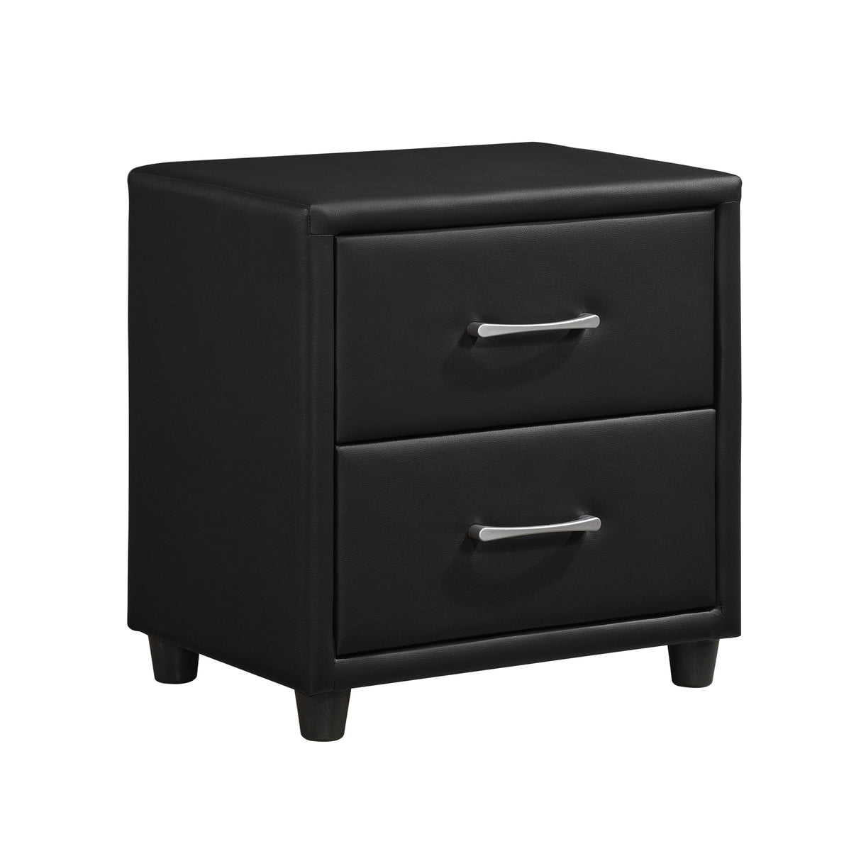 Lorenzi Black 5-Piece Bedroom Set (Queen Bed, Nightstand, Dresser, Mirror, Chest) from Homelegance - Luna Furniture