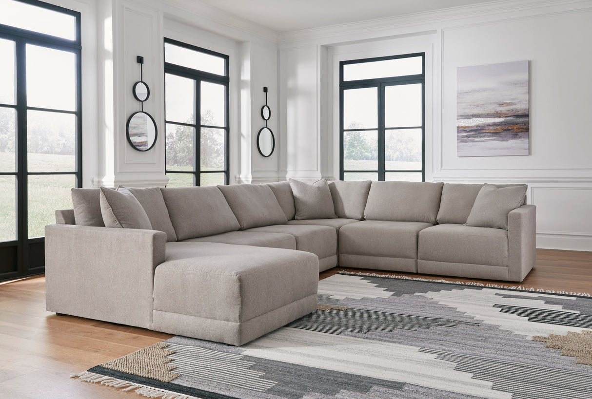 Katany Shadow 6-Piece LAF Chaise Sectional