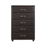 Lorenzi Dark Brown 4-Piece Youth Bedroom Set (Twin Bed, Nightstand, Dresser, Mirror) from Homelegance - Luna Furniture