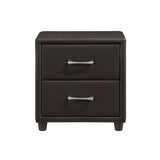 Lorenzi Dark Brown 5-Piece Bedroom Set (Queen Bed, Nightstand, Dresser, Mirror, Chest) from Homelegance - Luna Furniture