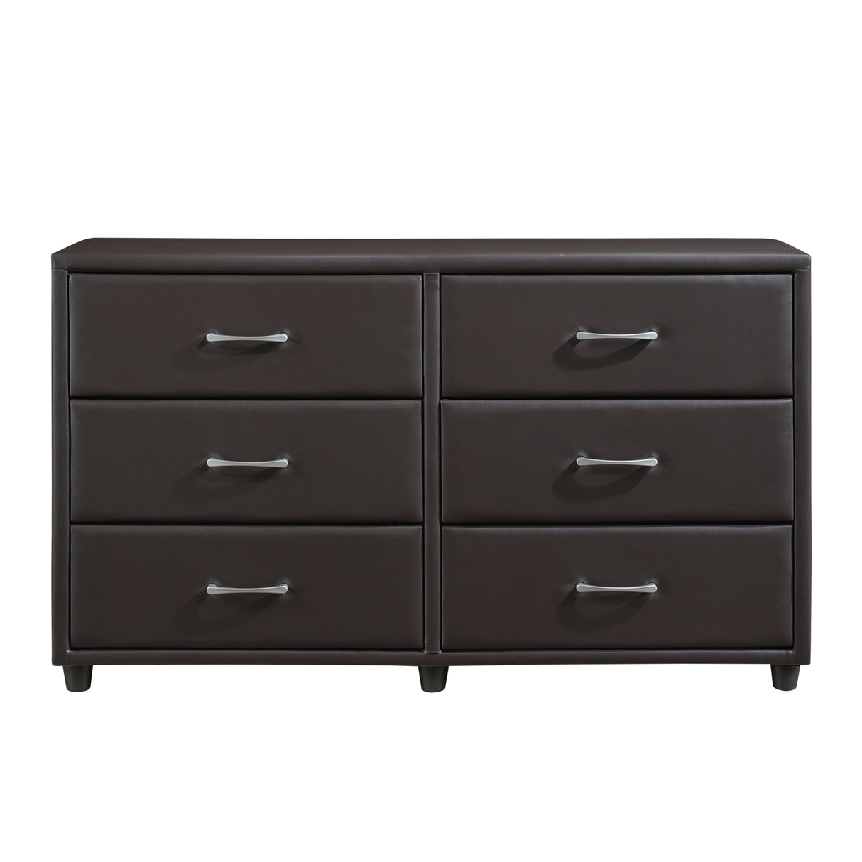 Lorenzi Dark Brown 5-Piece Bedroom Set (Queen Bed, Nightstand, Dresser, Mirror, Chest) from Homelegance - Luna Furniture