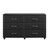 Lorenzi Black 5-Piece Youth Bedroom Set (Twin Bed, Nightstand, Dresser, Mirror, Chest) from Homelegance - Luna Furniture