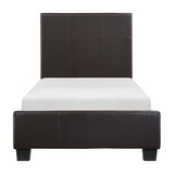 Lorenzi Dark Brown 5-Piece Youth Bedroom Set (Twin Bed, Nightstand, Dresser, Mirror, Chest) from Homelegance - Luna Furniture