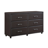 Lorenzi Dark Brown 5-Piece Youth Bedroom Set (Twin Bed, Nightstand, Dresser, Mirror, Chest) from Homelegance - Luna Furniture