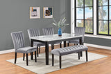 Pascal Gray Dining Bench
