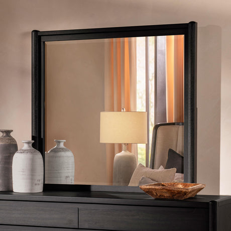 Leandro Burnished Black Dresser Mirror (Mirror Only) from Coaster - Luna Furniture