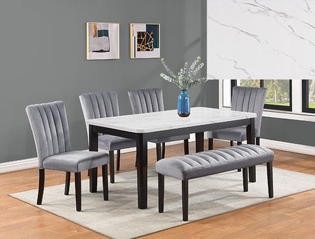 Pascal Gray Dining Chair, Set of 2 from Crown Mark - Luna Furniture