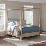 Solano Weathered Mango 85-inch Eastern King Canopy Bed from Coaster - Luna Furniture