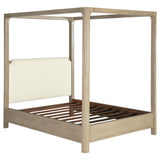 Solano Weathered Mango 85-inch Eastern King Canopy Bed from Coaster - Luna Furniture