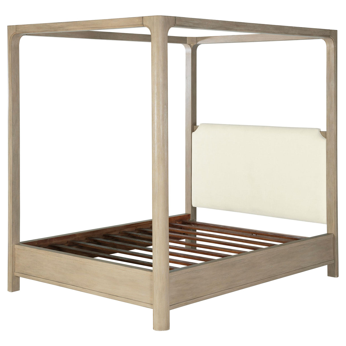 Solano Weathered Mango 85-inch Eastern King Canopy Bed from Coaster - Luna Furniture