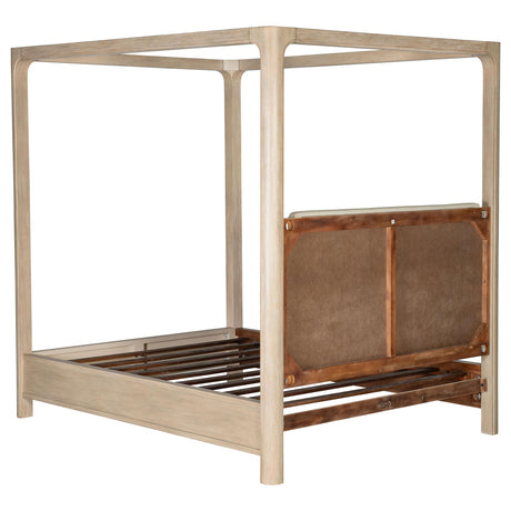 Solano Weathered Mango 85-inch Eastern King Canopy Bed from Coaster - Luna Furniture