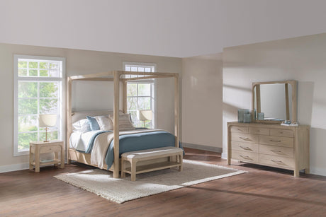 Solano Weathered Mango 4-Piece California King Bedroom Set from Coaster - Luna Furniture