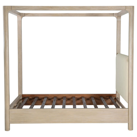 Solano Weathered Mango 85-inch California King Canopy Bed from Coaster - Luna Furniture