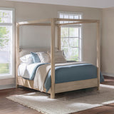 Solano Weathered Mango 85-inch Queen Canopy Bed from Coaster - Luna Furniture