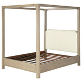 Solano Weathered Mango 85-inch Queen Canopy Bed from Coaster - Luna Furniture