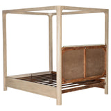 Solano Weathered Mango 85-inch Queen Canopy Bed from Coaster - Luna Furniture