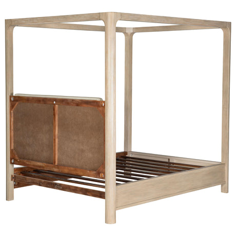 Solano Weathered Mango 85-inch Queen Canopy Bed from Coaster - Luna Furniture