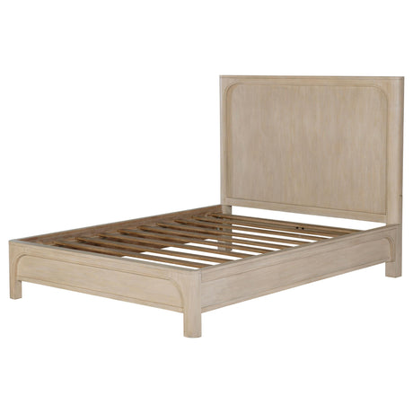 Solano Weathered Mango 55-inch Eastern King Panel Bed from Coaster - Luna Furniture