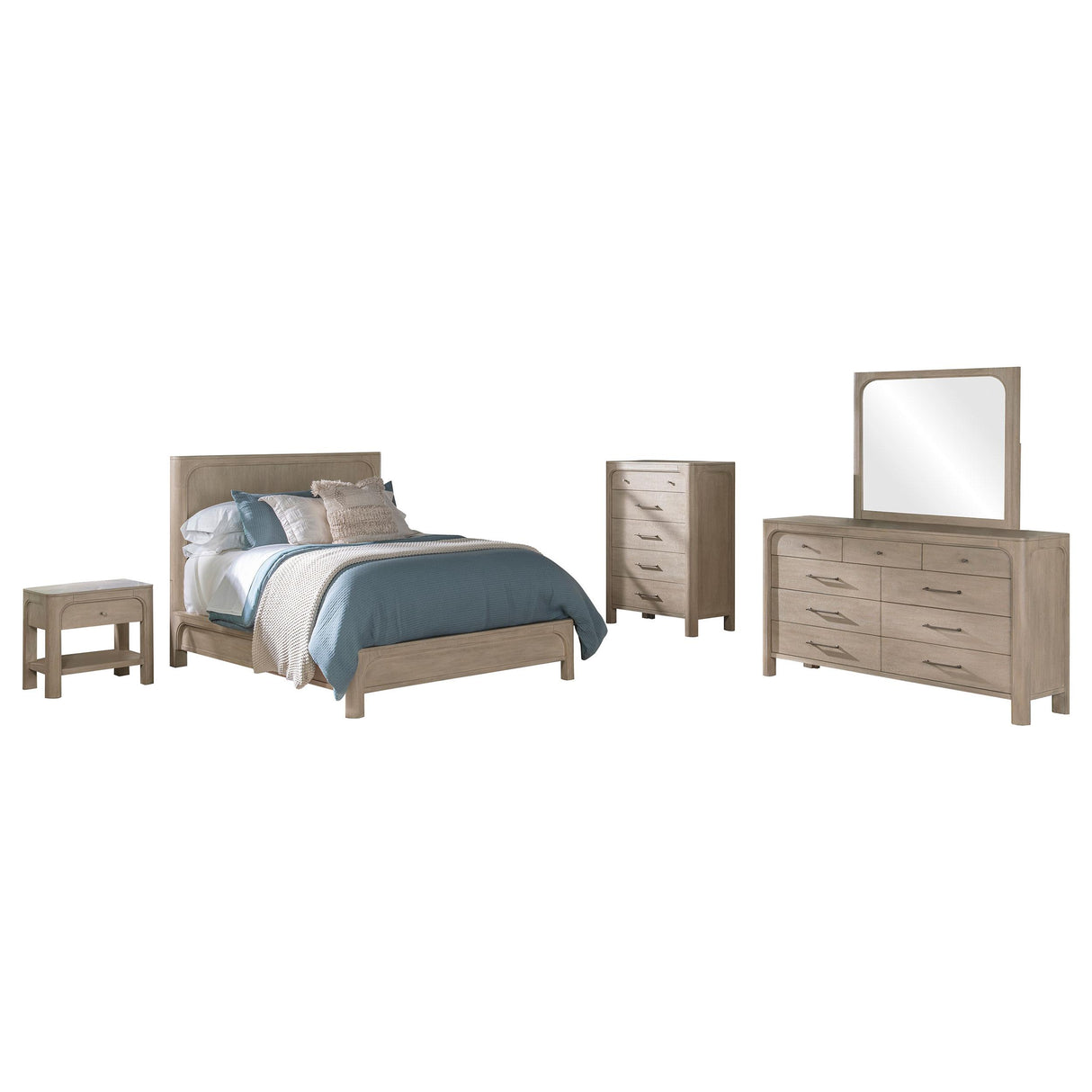 Solano Weathered Mango 5-Piece Queen Bedroom Set from Coaster - Luna Furniture