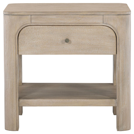 Solano Weathered Mango 1-Drawer Nightstand from Coaster - Luna Furniture