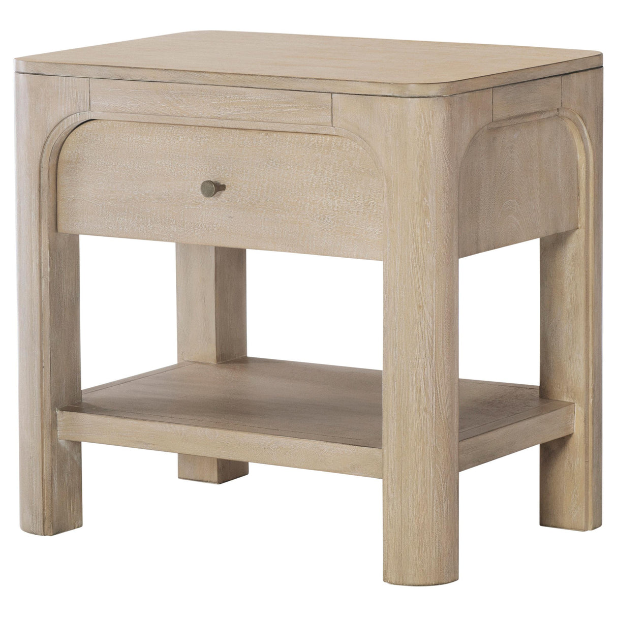 Solano Weathered Mango 1-Drawer Nightstand from Coaster - Luna Furniture
